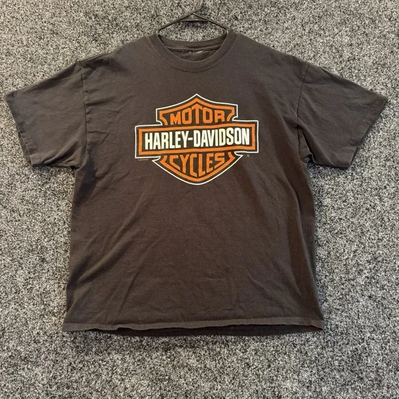 Vtg Harley Davidson Motorcycles FORT WORTH Texas White T-Shirt Size X-Large - Picture 1 of 8